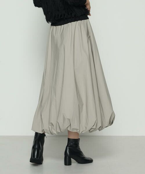 COMME CA PLATINUM / コムサ・プラチナ ロング・マキシ丈スカート | エアリータフタ バルーンスカート | 詳細12