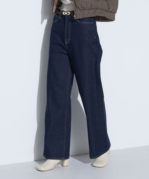 COMME CA PLATINUM / コムサ・プラチナ デニムパンツ | 10.5オンスセンタープレス ワイドデニムパンツ | 詳細22