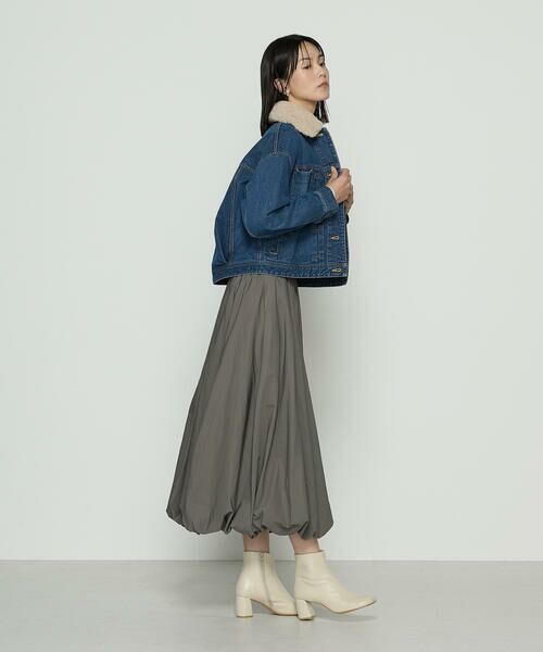 COMME CA PLATINUM / コムサ・プラチナ Gジャン・デニムジャケット | 10.5オンス空紡デニム フェイクファー襟付きデニムジャケット | 詳細26