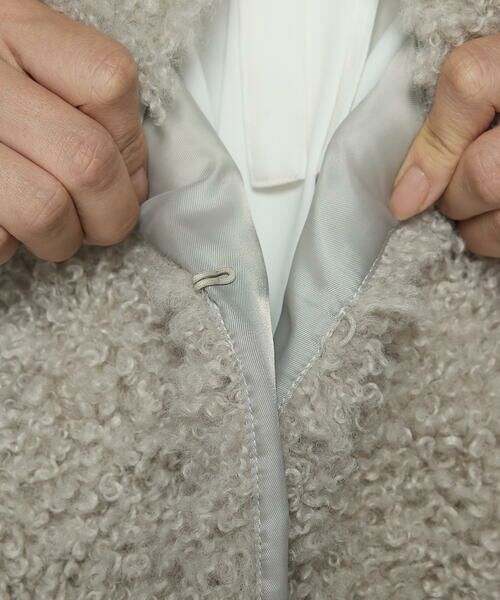 COMME CA PLATINUM / コムサ・プラチナ ベスト | シープボア調 フェイクファージレ | 詳細9