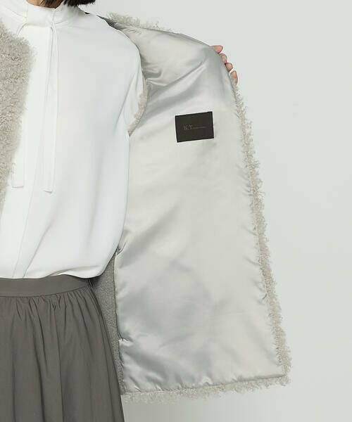 COMME CA PLATINUM / コムサ・プラチナ ベスト | シープボア調 フェイクファージレ | 詳細10