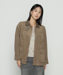 COMME CA PLATINUM / コムサ・プラチナ その他アウター | ストレッチスエード調 ブルゾン