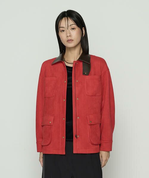 COMME CA PLATINUM / コムサ・プラチナ その他アウター | ストレッチスエード調 ブルゾン | 詳細11