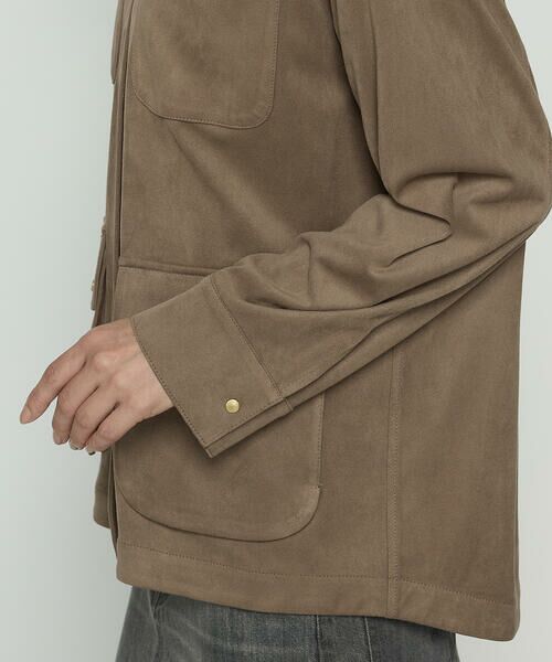 COMME CA PLATINUM / コムサ・プラチナ その他アウター | ストレッチスエード調 ブルゾン | 詳細21