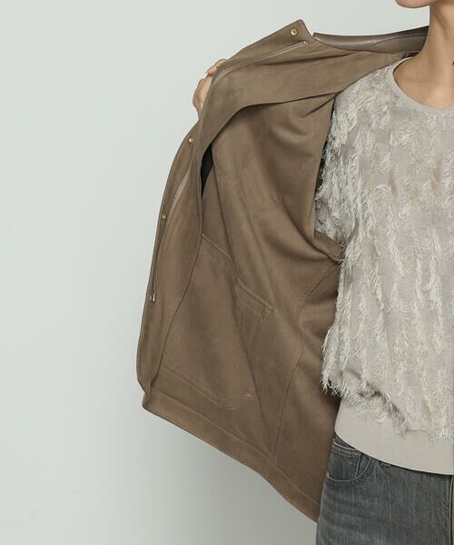 COMME CA PLATINUM / コムサ・プラチナ その他アウター | ストレッチスエード調 ブルゾン | 詳細26