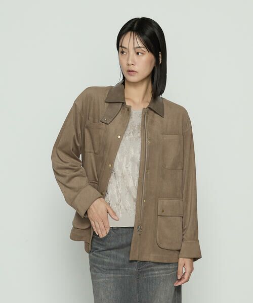 COMME CA PLATINUM / コムサ・プラチナ その他アウター | ストレッチスエード調 ブルゾン | 詳細15