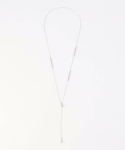 COMME CA PLATINUM/コムサ・プラチナ しずく型 ネックレス 27:シルバー F COMME CA PLATINUM/コムサ・プラチナ しずく型 ネックレス 27:シルバー F