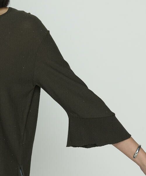 COMME CA PLATINUM / コムサ・プラチナ ニット・セーター | 天竺裏目編み スパンコールニットプルオーバー | 詳細12