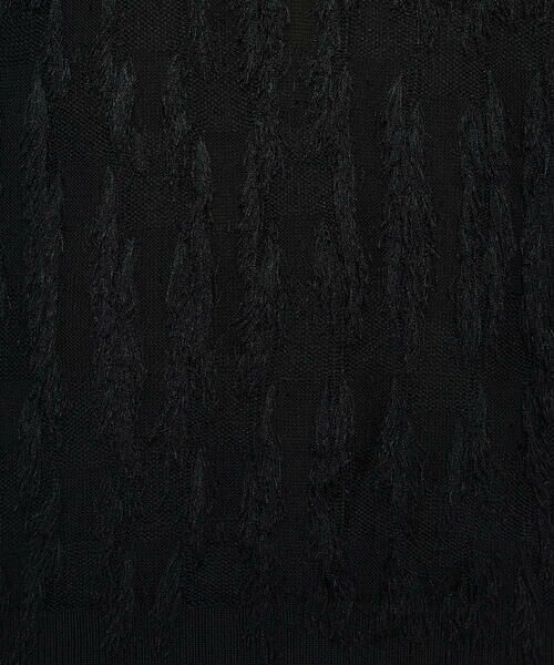 COMME CA PLATINUM / コムサ・プラチナ ニット・セーター | フリンジジャカード Vネックニット | 詳細10