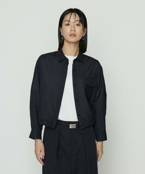 COMME CA PLATINUM / コムサ・プラチナ その他アウター | T/W平ボイル シャツジャケット | 詳細4