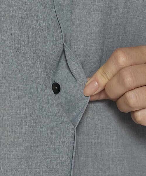 COMME CA PLATINUM / コムサ・プラチナ シャツ・ブラウス | ドライシャンブレー レース襟付きシャツ | 詳細13