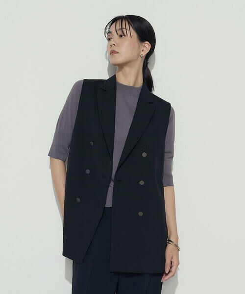 COMME CA PLATINUM / コムサ・プラチナ ベスト | ネオストレッチトロ ジレ | 詳細15