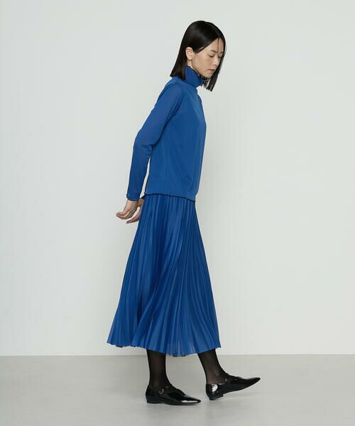 COMME CA PLATINUM / コムサ・プラチナ ロング・マキシ丈スカート | ソフトチュール×ウーリー分繊トリコット広巾 スカート | 詳細12