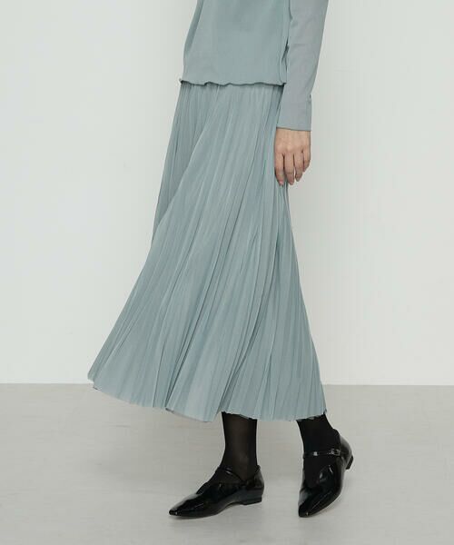 COMME CA PLATINUM / コムサ・プラチナ ロング・マキシ丈スカート | ソフトチュール×ウーリー分繊トリコット広巾 スカート | 詳細29