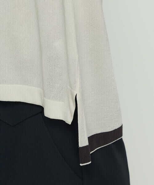 COMME CA PLATINUM / コムサ・プラチナ ニット・セーター | シルキー天竺ニット ポロニットプルオーバー | 詳細16
