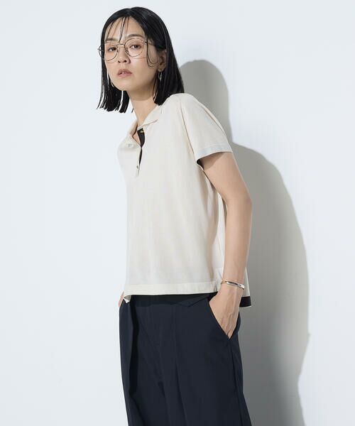 COMME CA PLATINUM / コムサ・プラチナ ニット・セーター | シルキー天竺ニット ポロニットプルオーバー | 詳細19