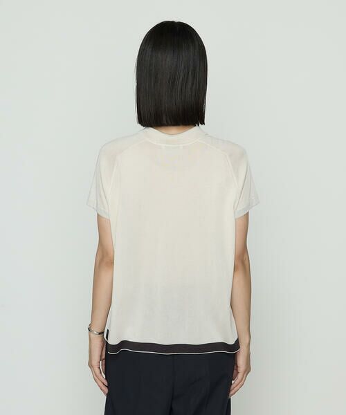 COMME CA PLATINUM / コムサ・プラチナ ニット・セーター | シルキー天竺ニット ポロニットプルオーバー | 詳細12