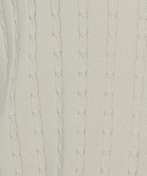 COMME CA PLATINUM / コムサ・プラチナ カーディガン・ボレロ | コットンダルストレッチ ケーブルカーディガン | 詳細12