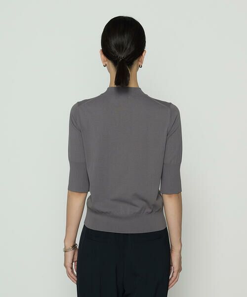 COMME CA PLATINUM / コムサ・プラチナ ニット・セーター | コットンダルストレッチ 半袖プルオーバー | 詳細5