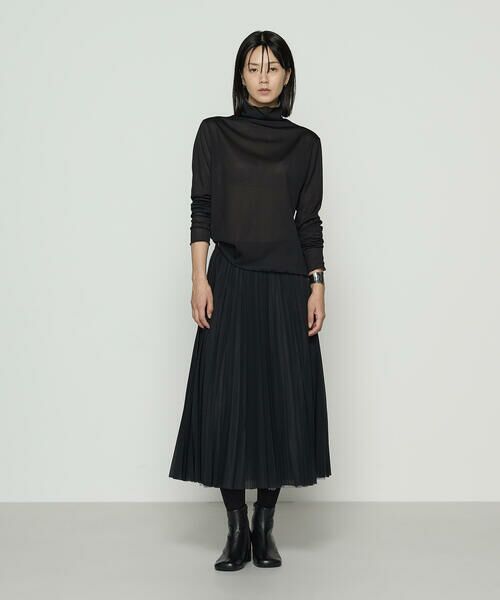 COMME CA PLATINUM / コムサ・プラチナ カットソー | ソフトチュール×ウーリー分繊トリコット広巾 プルオーバー | 詳細3