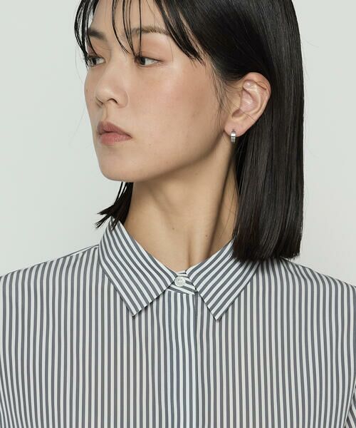 COMME CA PLATINUM / コムサ・プラチナ シャツ・ブラウス | デシンストライププリント ボウタイシャツ | 詳細7