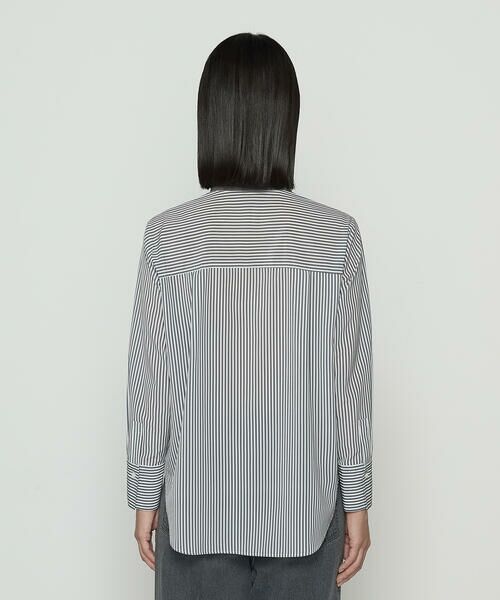 COMME CA PLATINUM / コムサ・プラチナ シャツ・ブラウス | デシンストライププリント ボウタイシャツ | 詳細5