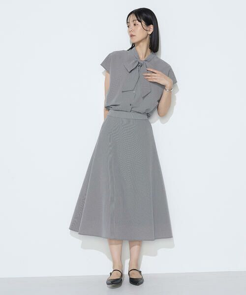 COMME CA PLATINUM / コムサ・プラチナ シャツ・ブラウス | シアーサッカーギンガム ボウタイブラウス | 詳細18