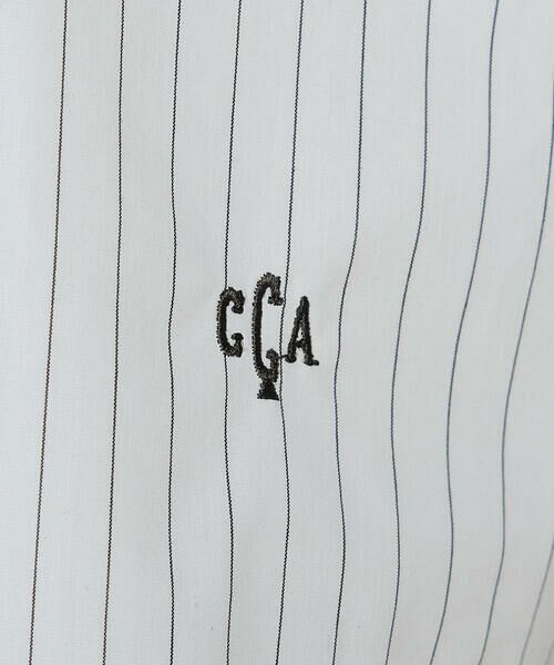 COMME CA PLATINUM / コムサ・プラチナ シャツ・ブラウス | ストライプタイプライター／バルキーオックスフォード クロップドシャツ | 詳細13