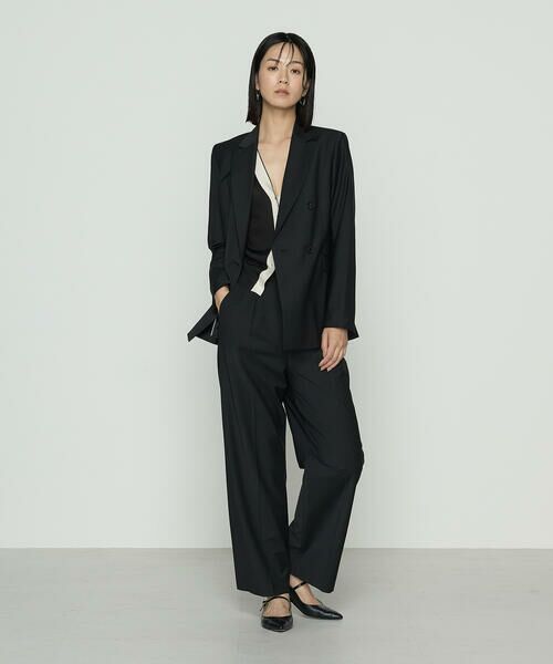 COMME CA PLATINUM / コムサ・プラチナ セットアップ | 【セットアップ対応】ブライトリー ワイドパンツ | 詳細2