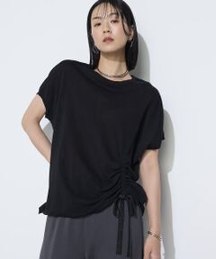 COMME CA PLATINUM / コムサ・プラチナ Tシャツ | 和紙ジャージー ドローイングTシャツ