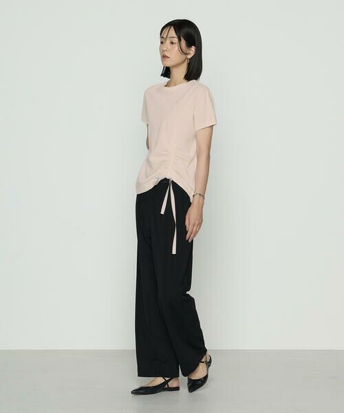 COMME CA PLATINUM / コムサ・プラチナ Tシャツ | 和紙ジャージー ドローイングTシャツ | 詳細1