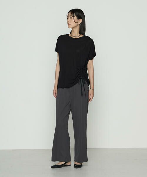 COMME CA PLATINUM / コムサ・プラチナ Tシャツ | 和紙ジャージー ドローイングTシャツ | 詳細12