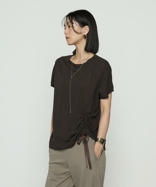 COMME CA PLATINUM / コムサ・プラチナ Tシャツ | 和紙ジャージー ドローイングTシャツ | 詳細21