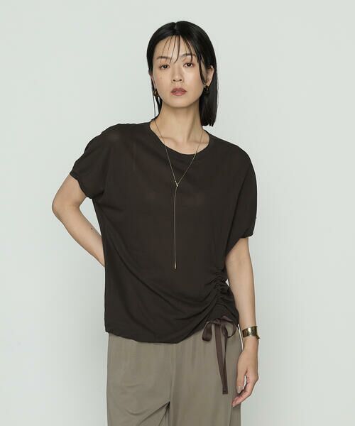 COMME CA PLATINUM / コムサ・プラチナ Tシャツ | 和紙ジャージー ドローイングTシャツ | 詳細22