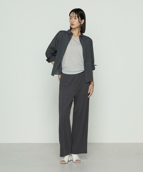 COMME CA PLATINUM / コムサ・プラチナ シャツ・ブラウス | ドライオーガンジー ステッチワークドルマンシャツ | 詳細12