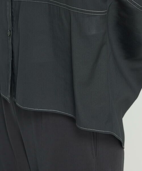 COMME CA PLATINUM / コムサ・プラチナ シャツ・ブラウス | ドライオーガンジー ステッチワークドルマンシャツ | 詳細22