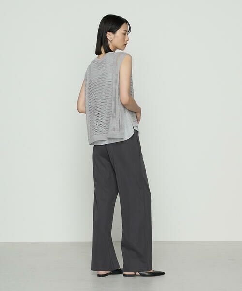 COMME CA PLATINUM / コムサ・プラチナ ニット・セーター | コイルヤーン レーシーベスト | 詳細3