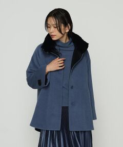 COMME CA PLATINUM / コムサ・プラチナ その他アウター | アンゴラウール ・Aラインショートコート