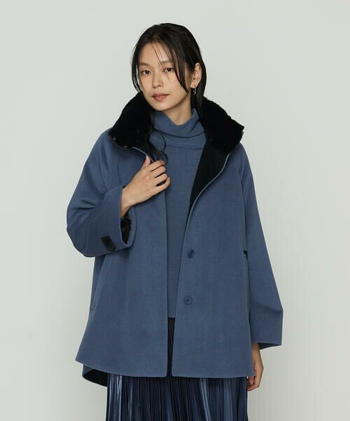 COMME CA PLATINUM / コムサ・プラチナ その他アウター | アンゴラウール ・Aラインショートコート | 詳細30