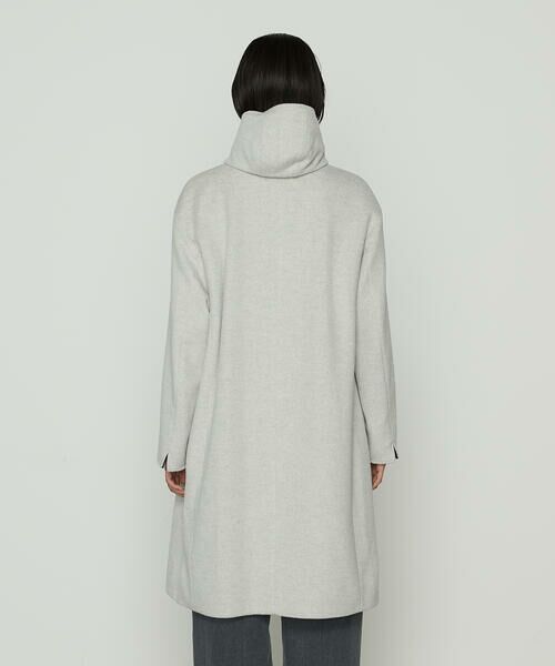 COMME CA PLATINUM / コムサ・プラチナ ダッフルコート | アンゴラウール スタンドフーデットコート | 詳細13