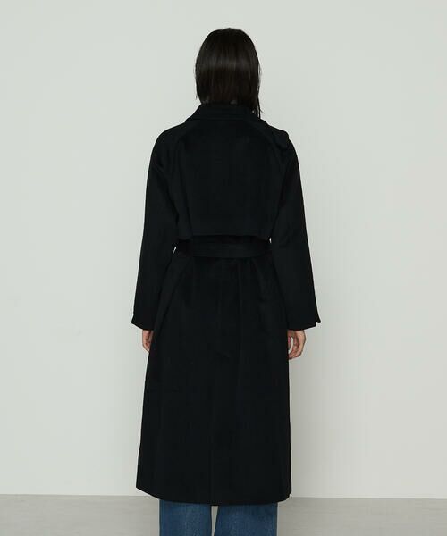 COMME CA PLATINUM / コムサ・プラチナ トレンチコート | アンゴラウール ロングトレンチコート | 詳細13