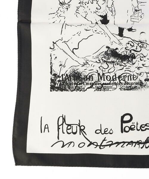 COMME CA PLATINUM / コムサ・プラチナ マフラー・ショール・スヌード・ストール | 絵画調シルクプリント スカーフ | 詳細1