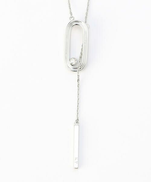 COMME CA PLATINUM / コムサ・プラチナ ネックレス・ペンダント・チョーカー | オーバルパーツスライド ネックレス | 詳細2