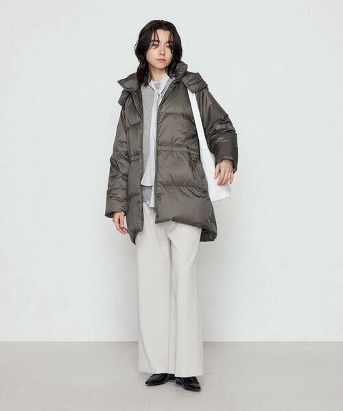 COMME CA PLATINUM / コムサ・プラチナ その他アウター | ライトナイロンタフタ  フード付きダウンコート | 詳細1