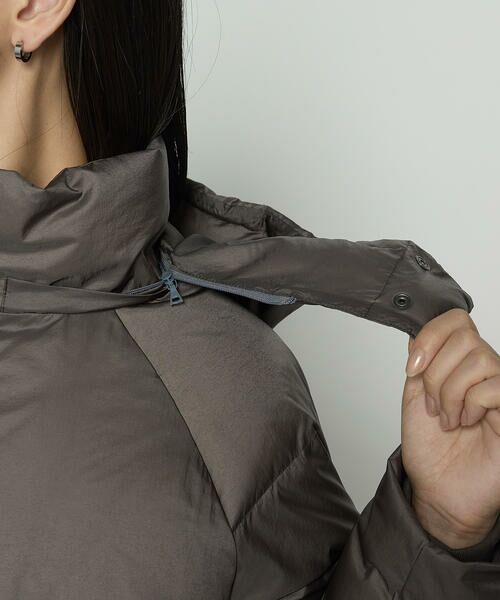 COMME CA PLATINUM / コムサ・プラチナ その他アウター | ライトナイロンタフタ  フード付きダウンコート | 詳細13