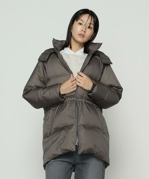 COMME CA PLATINUM / コムサ・プラチナ その他アウター | ライトナイロンタフタ  フード付きダウンコート | 詳細4