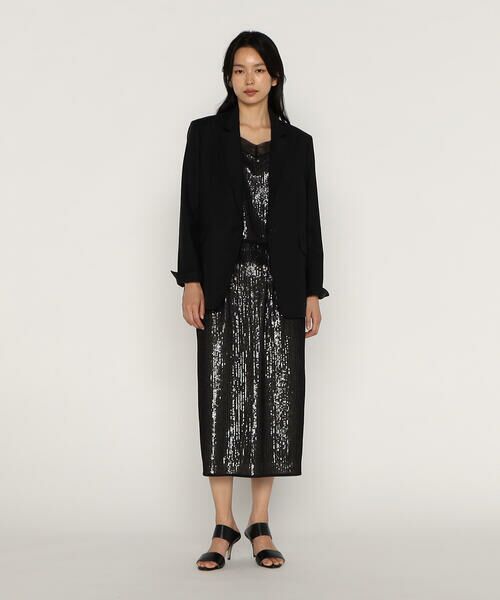 COMME CA PLATINUM / コムサ・プラチナ セットアップ | 【セットアップ対応】高密度リネンストレッチツイル スタンドテーラードジャケット | 詳細1