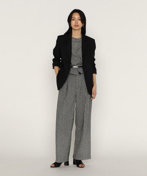 COMME CA PLATINUM / コムサ・プラチナ セットアップ | 【セットアップ対応】高密度リネンストレッチツイル スタンドテーラードジャケット | 詳細4