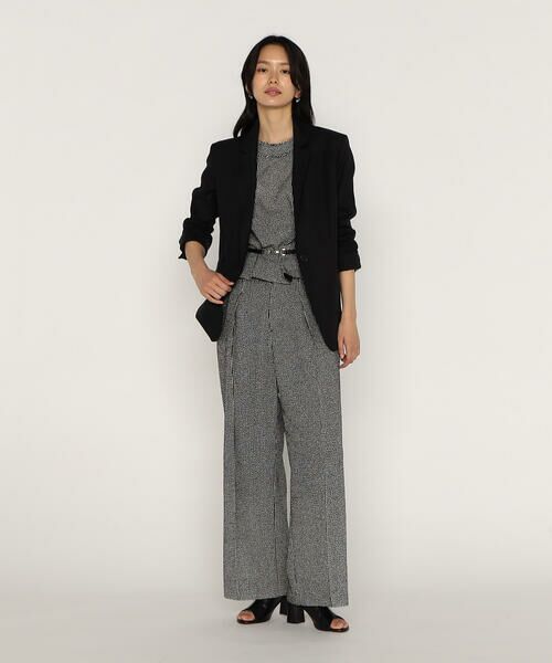 COMME CA PLATINUM / コムサ・プラチナ セットアップ | 【セットアップ対応】高密度リネンストレッチツイル スタンドテーラードジャケット | 詳細5