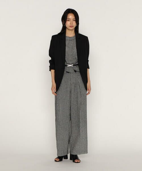 COMME CA PLATINUM / コムサ・プラチナ セットアップ | 【セットアップ対応】高密度リネンストレッチツイル スタンドテーラードジャケット | 詳細6